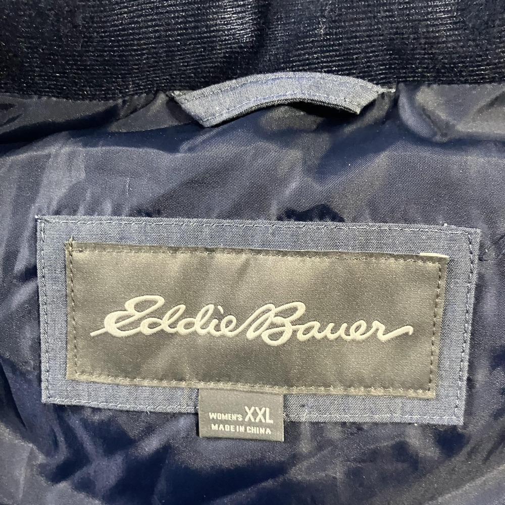 Eddie Bauer Vest Womens XXL Gray EB650 Down Quilted Puffer Winter Warm Outdoor - Picture 3 of 8